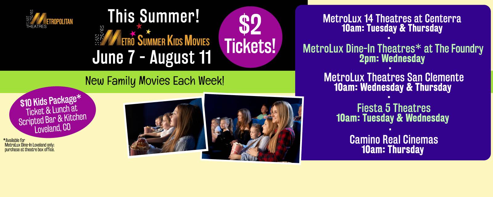 Metro Summer Kids Movies
