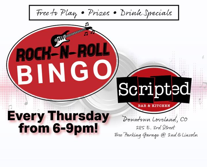 Rock N Roll Bingo @ Scripted Loveland, CO