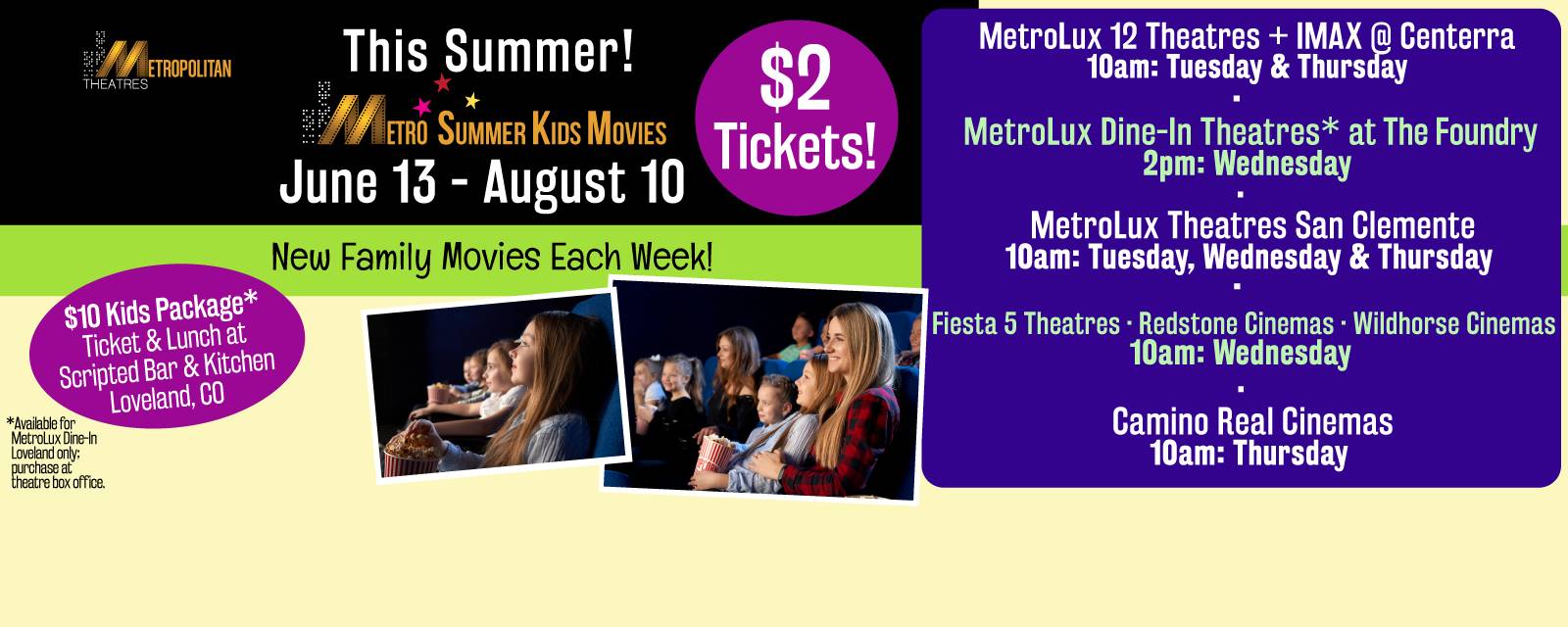 Metro Summer Kids Movies Metro Summer Kids Movies