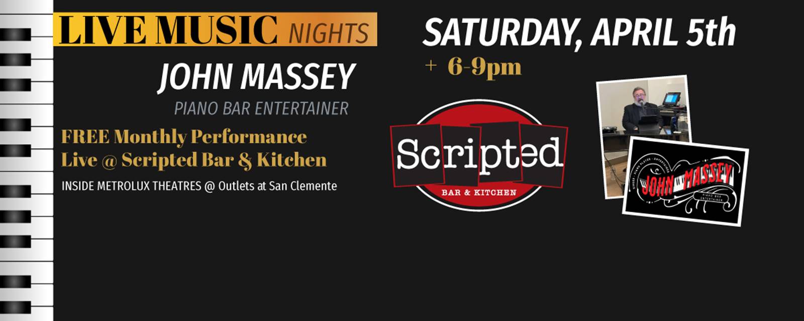 Live Music @ Scripted Bar & Kitchen - San Clemente Live Music @ Scripted Bar & Kitchen - San Clemente
